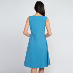 Wholesale adorable line dress sleeveless silhouette two side pockets carrying l
