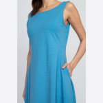 Wholesale adorable line dress sleeveless silhouette two side pockets carrying l