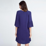 Wholesale adorable peplum sleeve dress will be wardrobe staple wear casual coff