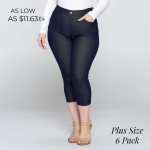 Wholesale popular pocket plus capri jegging has classic silhouette It smooth st