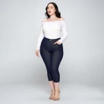 Wholesale popular pocket plus capri jegging has classic silhouette It smooth st