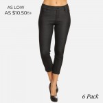 Wholesale original standard pocket capri jegging classic silhouette constructio