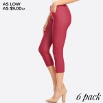 Wholesale original standard pocket capri jegging classic silhouette constructio