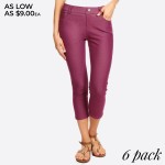 Wholesale original standard pocket capri jegging classic silhouette constructio