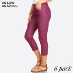 Wholesale original standard pocket capri jegging classic silhouette constructio