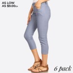 Wholesale original standard pocket capri jegging classic silhouette constructio