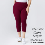 Wholesale plus Mix Brand peach skin capris seamless chic must have every wardro