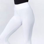 Wholesale mix brand solid seamless peach skin capri leggings rise waistband Ins