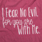 Wholesale fear no evil me Short Sleeve Boutique Graphic Tee t shirts sold pack S