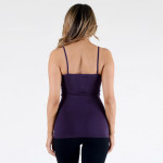 Wholesale seamless tank top spaghetti straps fade resistant fabric soft stretch