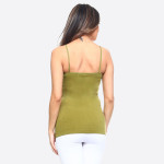 Wholesale seamless tank top spaghetti straps fade resistant fabric soft stretch