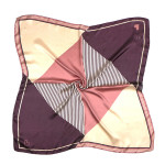 Wholesale color block triangle striped bandana scarf neckerchief Polyester