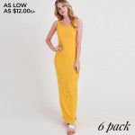Wholesale solid color full sleeveless maxi dress Pack Breakdown pcs pack S M L C