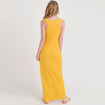 Wholesale solid color full sleeveless maxi dress Pack Breakdown pcs pack S M L C