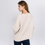 Wholesale solid color chenille knitted sweater One fits most Polyester