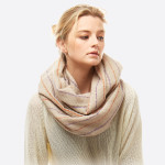 Wholesale herringbone print infinity scarf W L Polyester