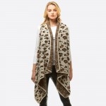 Wholesale leopard print vest One fits most Acrylic