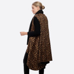 Wholesale leopard print round vest One fits most L Polyester