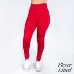 Wholesale mix brand women s solid color full fleece lined seamless leggings One