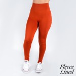 Wholesale mix brand women s solid color full fleece lined seamless leggings One