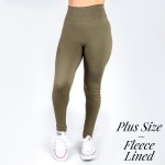 Wholesale mix brand Plus women s solid color full fleece lined seamless legging