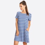 Wholesale comfy Tunic T Shirt Dress wear sexy casual day summer dress pair it le