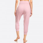Wholesale women s Poly Brushed Cropped Harem Loose Fit Joggers Super Soft Brushe