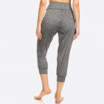 Wholesale women s Poly Brushed Cropped Harem Loose Fit Joggers Super Soft Brushe