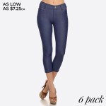 Wholesale original standard pocket capri jegging classic silhouette constructio