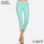 Wholesale original standard pocket jean Capri jegging classic silhouette constr