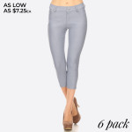 Wholesale original standard pocket jean Capri jegging classic silhouette constr