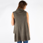 Wholesale knit vest cape detail acrylic