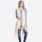 Wholesale solid knit vest fringes One fits most longest Acrylic