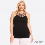 Wholesale summer must have here sexy cami top spaghetti straps sleeveless criss