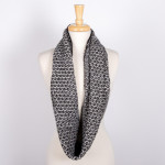 Wholesale marled knit infinity scarf acrylic