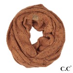 Wholesale sF Confetti knit cable C C infinity scarf acrylic Matches MB HAT G W L
