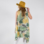 Wholesale flower print light weight vest One fits most cotton polyester