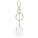 Wholesale clear Quartz keychain holder