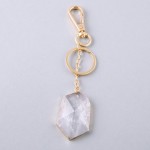 Wholesale clear Quartz keychain holder
