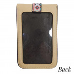 Wholesale aztec print cross body bag clear phone window W L strap