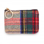 Wholesale tartan coin card pouch W H Polyester