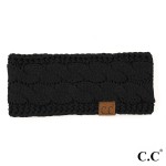 Wholesale hW Solid cable knit C C headwrap circumference acrylic