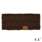 Wholesale hW Solid cable knit C C headwrap circumference acrylic