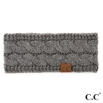 Wholesale hW Solid cable knit C C headwrap circumference acrylic